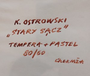 Kazimierz Ostrowski, tempera, pastel,