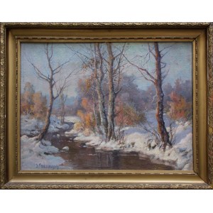 Sergey Fedorovsky, Winterlandschaft mit Fluss