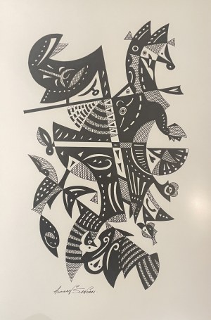 Alikhan Sandaal, Czarno - białe metamorfozy Kandinsky'ego... Dialog wędrowców