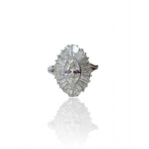 Diamond marquise ring