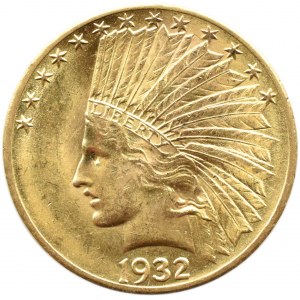 USA, Indian, $10 1932, Philadelphia, UNC