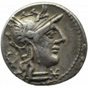 Řím, republika, denár 130-128 př. n. l., Řím