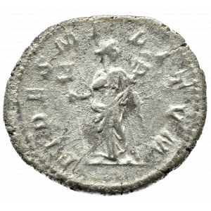 Römisches Reich, Elagabalus (Elagabalus 218-222 n. Chr.), Denar FIDES MILITUM