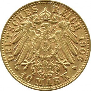 Germany, Hamburg, 10 marks 1906 J, Hamburg