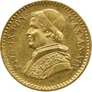 Cirkevný štát, Pius IX, 2.5 scudi 1859 R, Rím