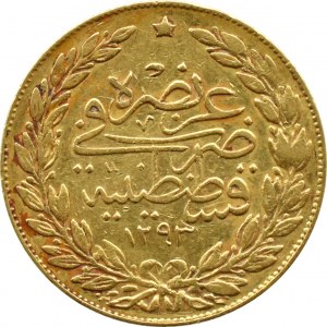 Turkey, Abdul Hamid II (1876-1909), 100 kurush AH1293/20 (1894), Istanbul