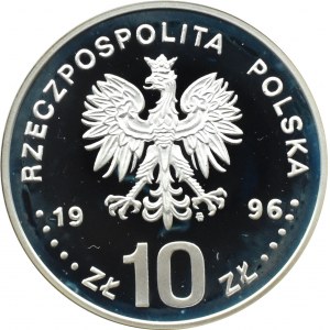 Polska, III RP, 10 złotych 1996, Zygmunt II August - półpostać, Warszawa, UNC