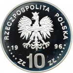Polsko, III RP, 10 zlotých 1996, Zygmunt II August - půlčíslo, Varšava, UNC