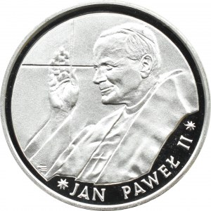 Poland, communist Poland, 10000 gold 1988, John Paul II - Thin Cross, Warsaw, UNC
