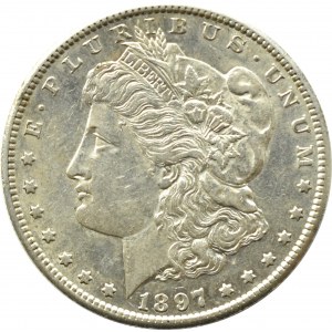 USA, Morgana, 1 dolar 1897 S, San Francisco