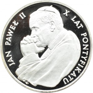 Poľsko, Poľská ľudová republika, 10000 zlotých 1988, Jan Paweł II - X rokov pontifikátu, Varšava, UNC