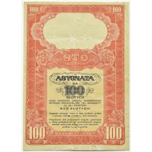 II RP, Anweisung für 100 Zloty, Serie A, Vilnius