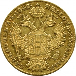 Austria, Ferdinand I Habsburg, ducat 1842 A, Vienna
