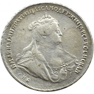 Rosja, Anna Iwanowna, rubel 1739 СПБ, Petersburg