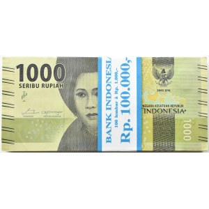Indonezja, paczka bankowa 1000 rupii 2016, seria DAN