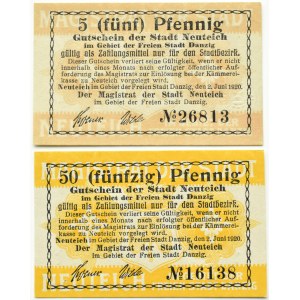 Neuteich/Nowy Staw (Danzig), lot 5, 50 feniků 1920, UNC