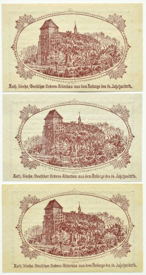Neuteich/Nowy Staw (Danzig), lot 5, 10, 50 pfennig 1920, UNC