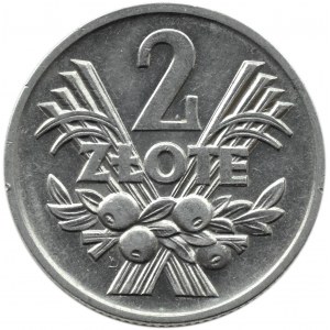 Polen, PRL, Berry, 2 Zloty 1958, Warschau