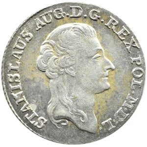 Stanisław A. Poniatowski, 4 grosze srebrne (złotówka) 1792 M.V., Warszawa