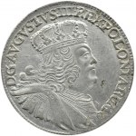 August III Sas, dwuzłotówka (8 groszy) 1753 E.C., Lipsk, PIĘKNA!