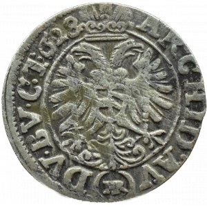 Śląsk, Ferdynand II, 3 krajcary 1628 HR, Wrocław