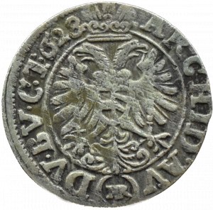 Silesia, Ferdinand II, 3 krajcara 1628 HR, Wrocław