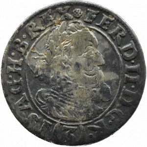 Silesia, Ferdinand II, 3 krajcara 1627 HR, Wrocław