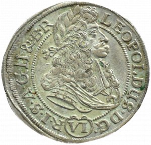 Silesia, Leopold I, 6 krajcars 1690 SHS, Wrocław