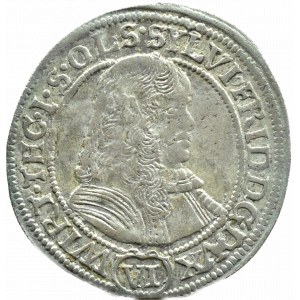 Śląsk, Sylwiusz Fryderyk, 6 krajcarów 1674 SP, Oleśnica