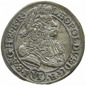 Śląsk, Leopold I, 6 krajcarów 1689 SHS, Wrocław