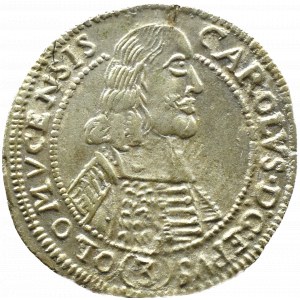 Austria, Charles II of Liechtenstein, 3 krajcars 1666, Olomouc
