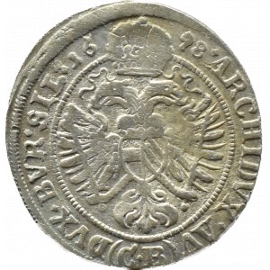 Silesia, Leopold I, 3 krajcary 1698 CB, Brzeg