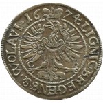 Śląsk, Jerzy Wilhelm, 3 krajcary 1674 CB, Brzeg, PIERWSZY ROCZNIK