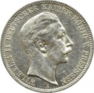 Germany, Prussia, Wilhelm II, 3 marks 1910 A, Berlin