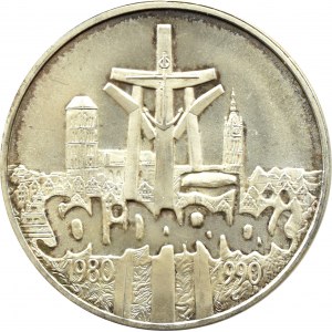 Poland, Third Republic, 100000 zloty 1990, Solidarity type A, Warsaw, UNC