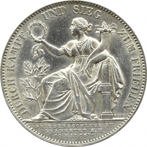 Germany, Bavaria, Ludwig II, victory thaler 1871, Munich, UNC-.