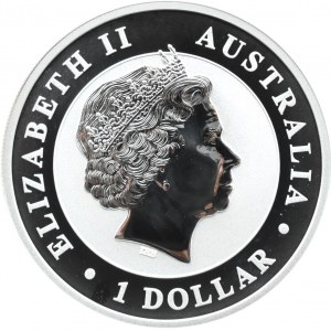 Australia, $1 2014 P, Kookaburra, Perth, UNC