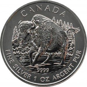Canada, Bison, $5 2013, Ottawa, UNC