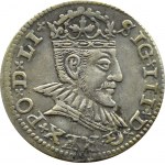 Sigismund III Vasa, troika 1590 LI, Riga, small head of the king