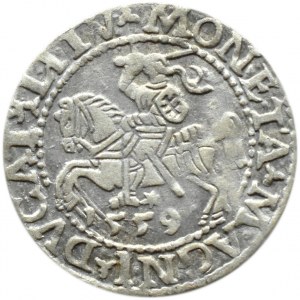 Zygmunt II August, półgrosz 1559, Wilno, LITV/L