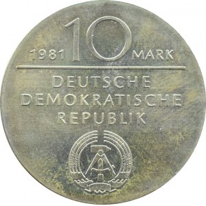 Germany, East Germany, 10 marks 1981, G.W.F. Hegel, UNC