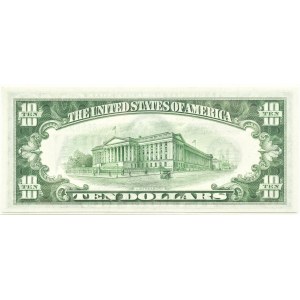 USA, 10 dolarów 1934, Nowy York, seria D, PCGS 65 PPQ