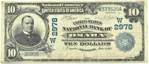 USA, $10 1903, UNITED STATES NATIONAL BANK OF OMAHA, NEBRASKA, series W, PCGS 20