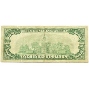 USA, 100 dolarów 1928, seria A, Gold Certificate, RZADKI