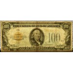 USA, 100 dolarów 1928, seria A, Gold Certificate, RZADKI