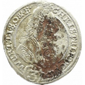 Śląsk, Ks. Wirtembersko-Oleśnickie, Chrystian Ulryk, 3 krajcary 1701 C-VL, Oleśnica