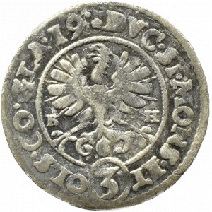 Silesia, Ks. Ziębice-Olesnica, Charles Frederick, 3 krajcary 1619 BH, Olesnica