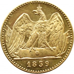 Germany, Prussia, Friedrich Wilhelm III, double friedrichs d'or 1839 A, Berlin, UNC