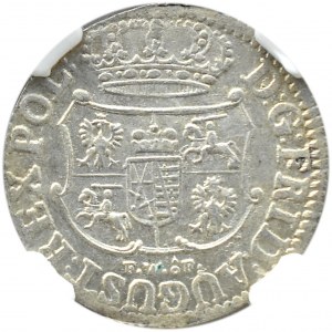 August III Saxon, 1/24 thaler (penny) 1752 FWôF, Dresden, WYSIWYG