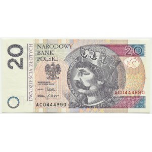 Poland, III RP, Chrobry, 20 zloty 2012, AC series, Warsaw, UNC